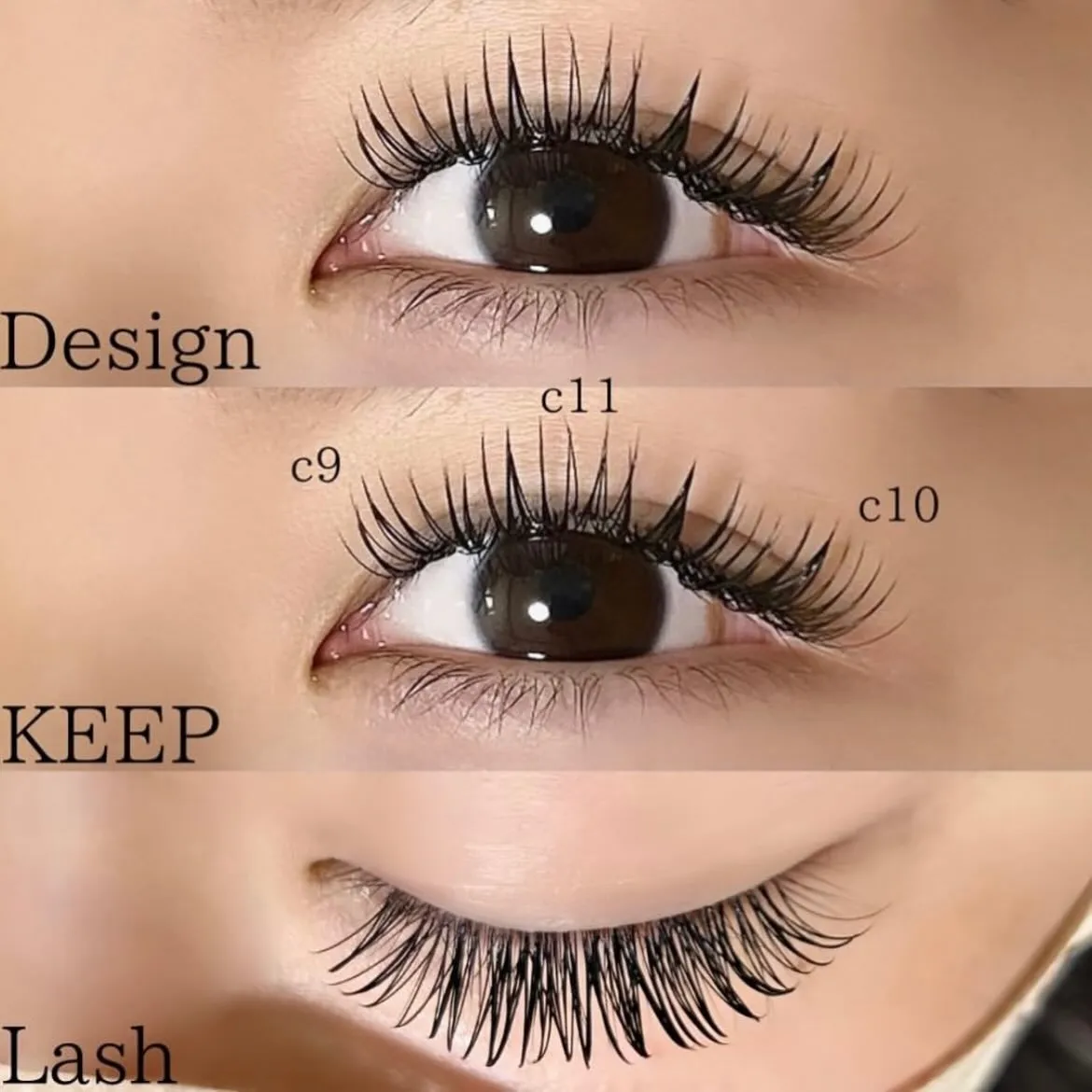 【マツエク 長持ち 近江八幡 デザインキープラッシュ 束感】