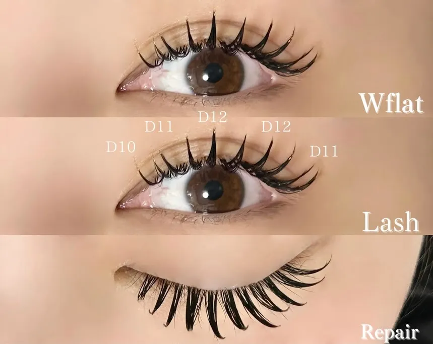 【滋賀 近江八幡 マツエク ダブルフラットラッシュ 束感 韓...